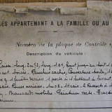 Descrizione di una roulotte, 1923/1936, Archives départementales Pas-de-Calais 4Z782 Sous-préfecture de Saint-Omer (Francia).