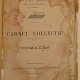 Carnet collettivo di nomadi (legge del 1912), Archives départementales Nièvre (Francia), cote: 999W1391.